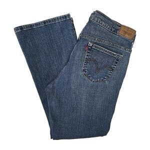 Levi's 515 Boot Cut Jeans Women's Sz 12S Western Cowgirl County Stretch Denim